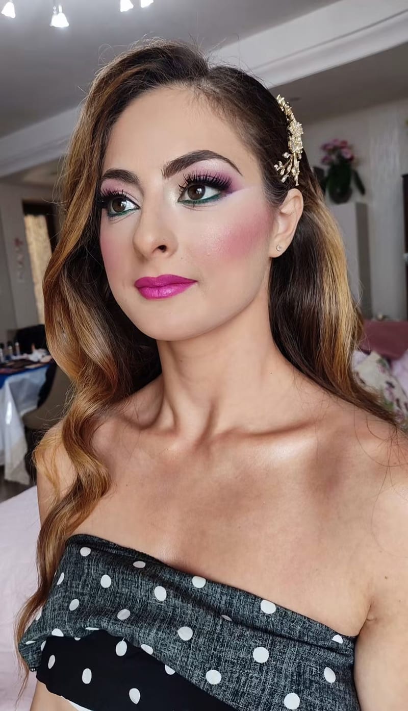 Dopo il trucco di Raffaella Braccolino, coppia 12