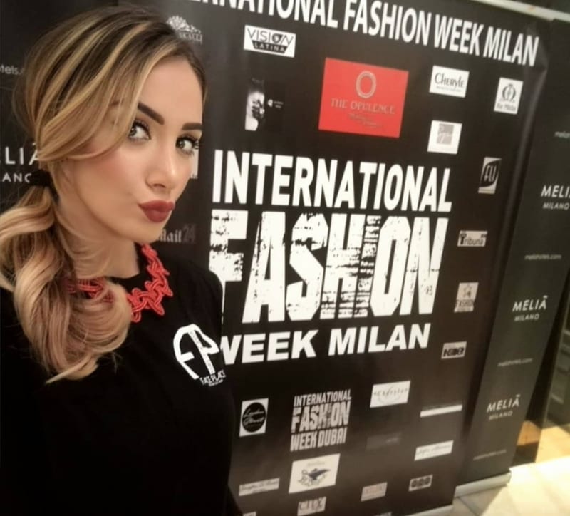 Raffaella Braccolino alla International Fashion Week di Milano