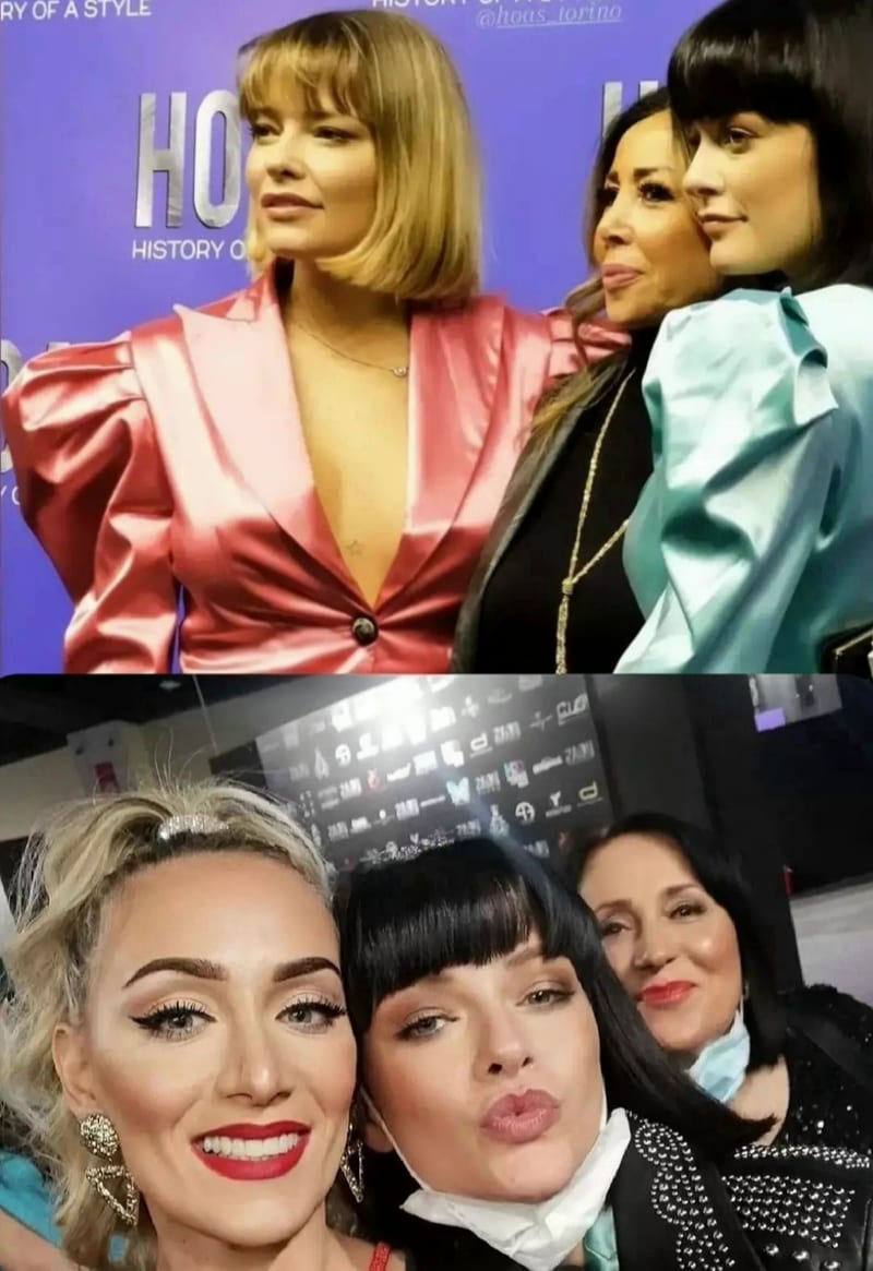 Raffaella Braccolino nel backstage con artisti