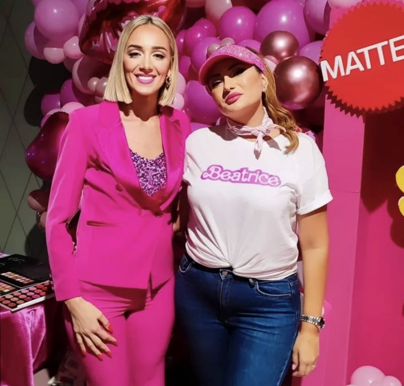 Raffaella Braccolino nel backstage con artisti